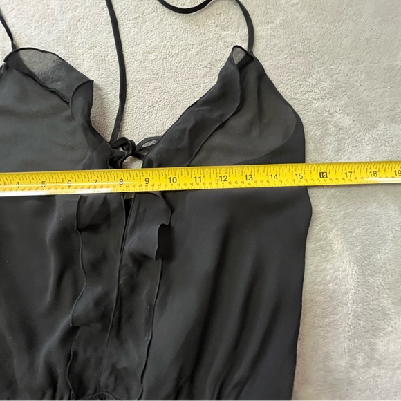 Chelsea Black Sheer Lingerie Romper - Picture 7 of 8